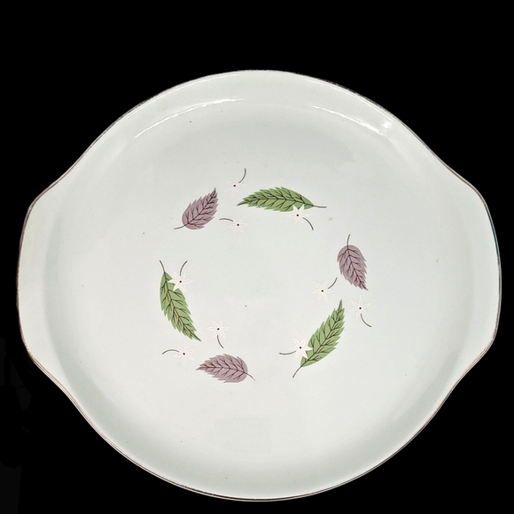 Vintage Universal Ballerina mist Union made oven safe sage serving platter - Picture 5 of 7